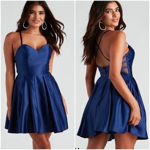 Formal Satin Party Dress by Blondie Nights